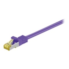 Goobay CAT 7 SFTP PiMF 2m Patch Cable - High-Speed, Reliable Connectivity in Vibrant Purple - 4040849916090